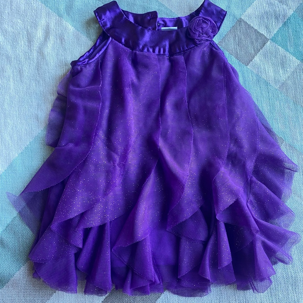 Sparkly Purple Party Dress - 24 months